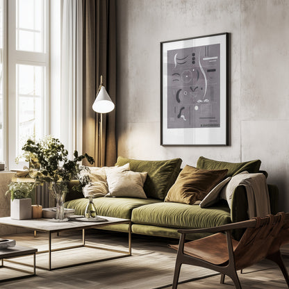 Four Parts (1932) - Poster / Art Print - interiör