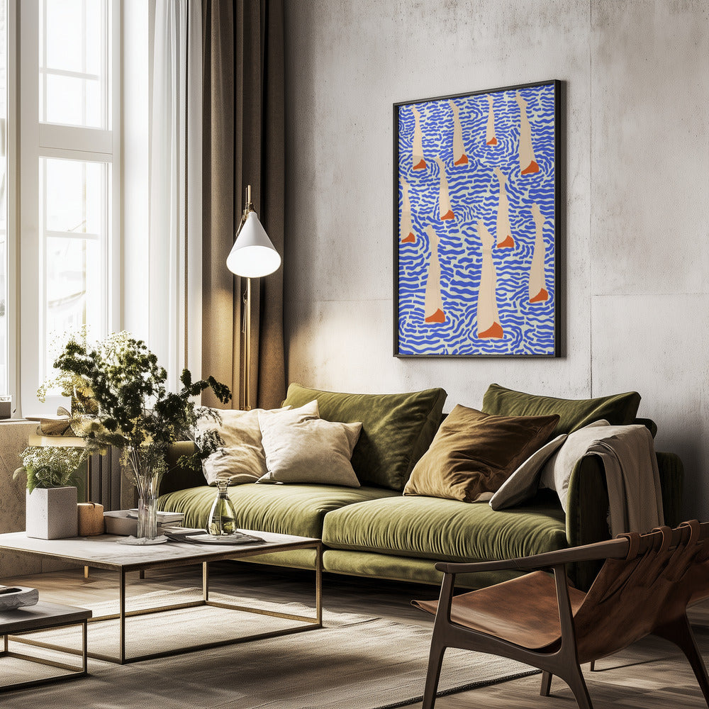 Bañistas - Poster / Art Print - interiör