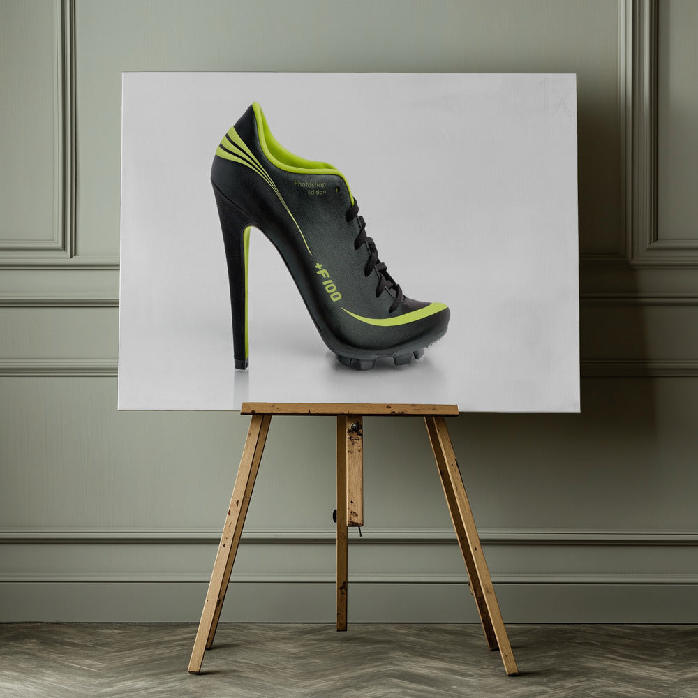 Conceptual boot - Poster / Art Print - interiör