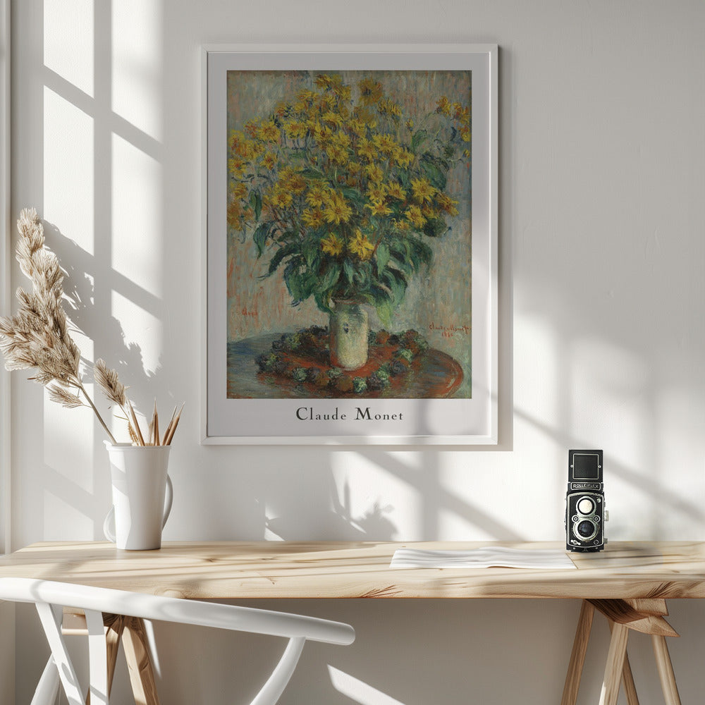 Jerusalem Artichoke Flowers - Poster / Art Print - interiör