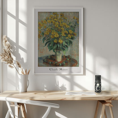 Jerusalem Artichoke Flowers - Poster / Art Print - interiör