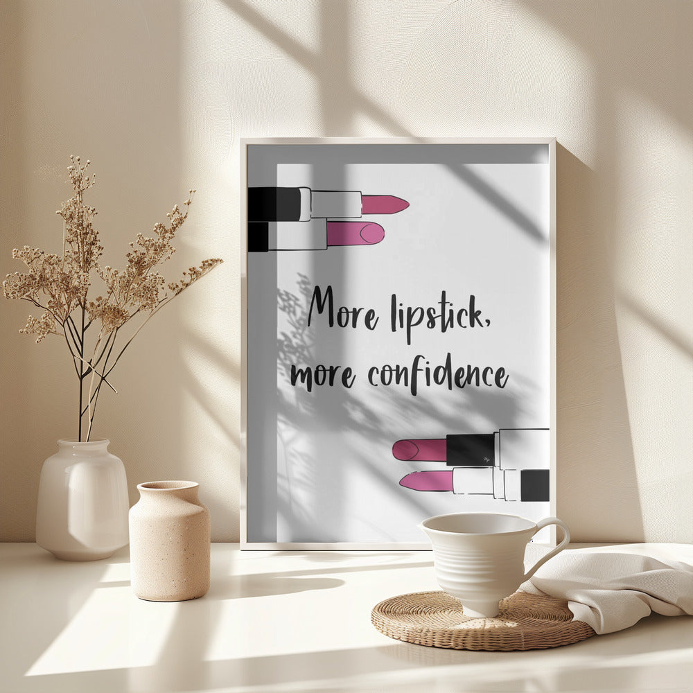 More Lipstick - Poster / Art Print - interiör