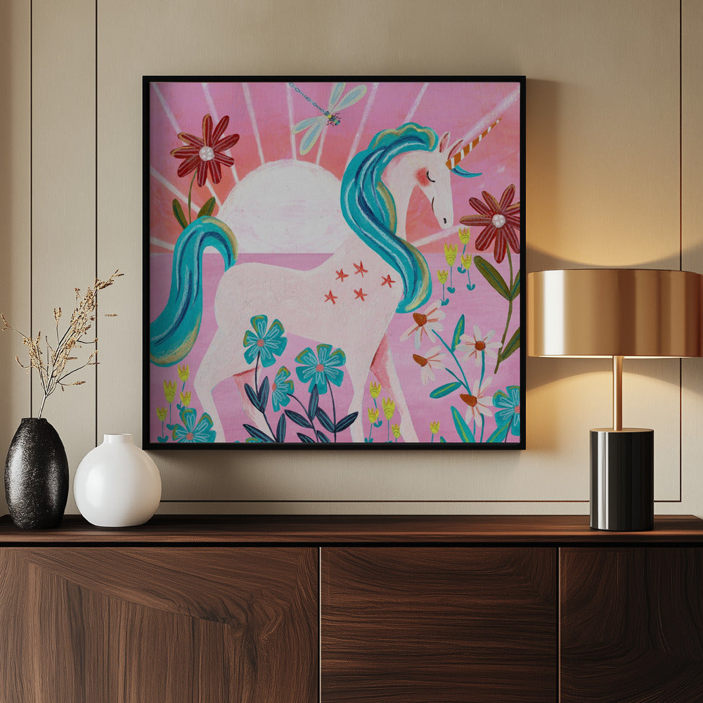 Unicorn - Poster / Art Print - interiör