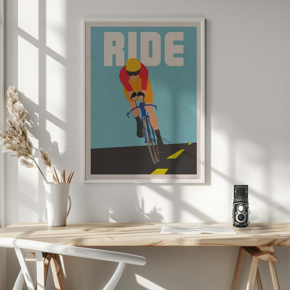 Ride The Road - Poster / Art Print - interiör