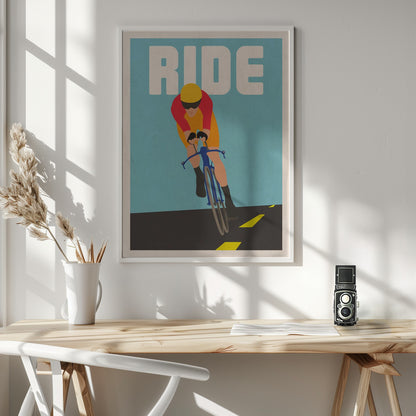 Ride The Road - Poster / Art Print - interiör