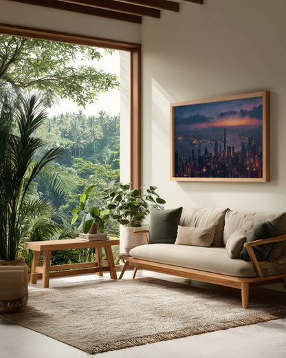 Sunrising Hong Kong - Poster / Art Print - interiör
