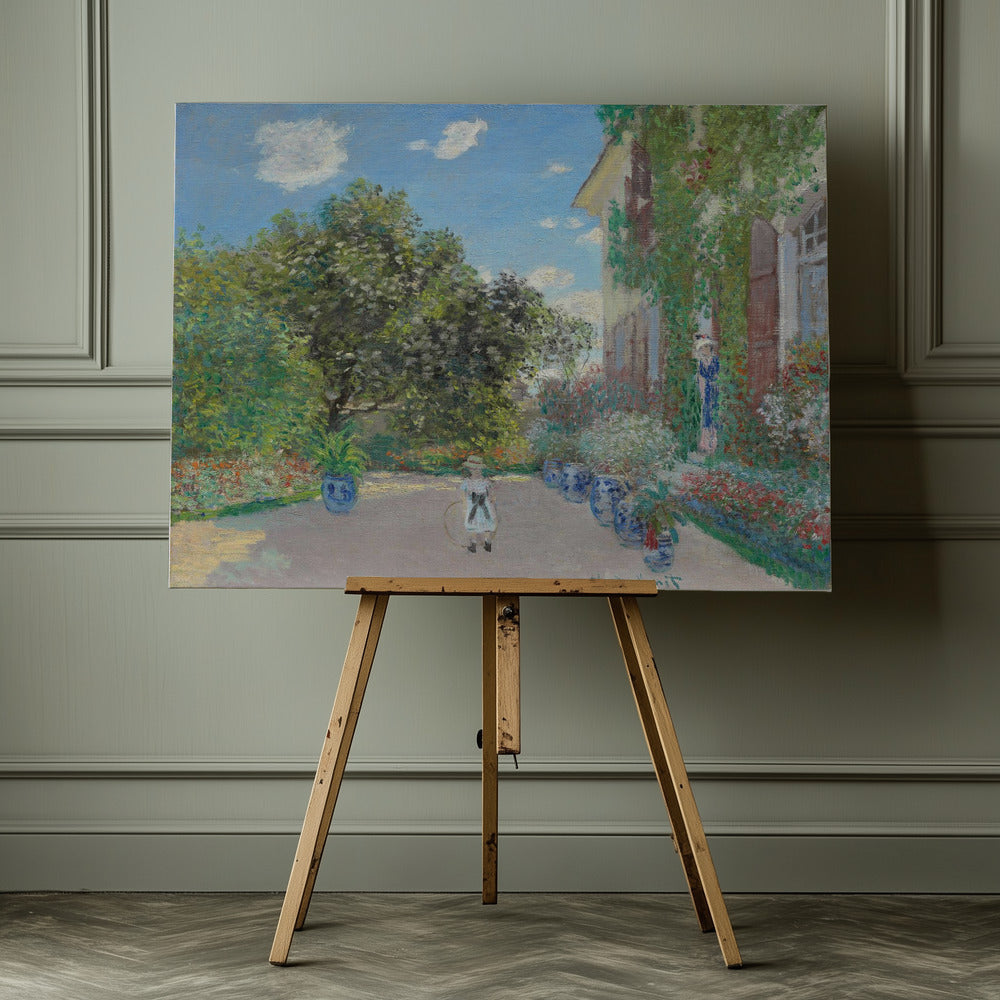 The Artist's House At Argenteuil (1873) - Poster / Art Print - interiör