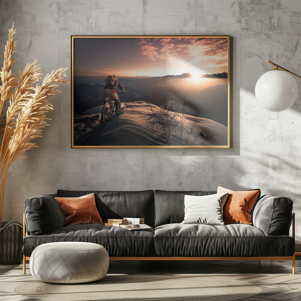 Winter shredding - Poster / Art Print - interiör