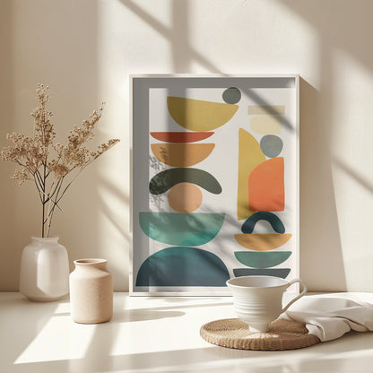 Geometric Harmony - Poster / Art Print - interiör