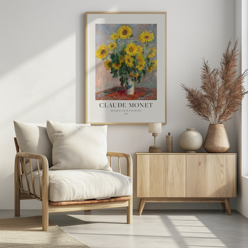 Bouquet Of Sunflowers - Poster / Art Print - interiör