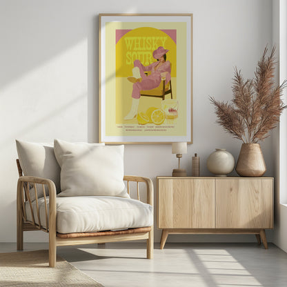 Jlr Whiskysour Pink Copy - Poster / Art Print - interiör