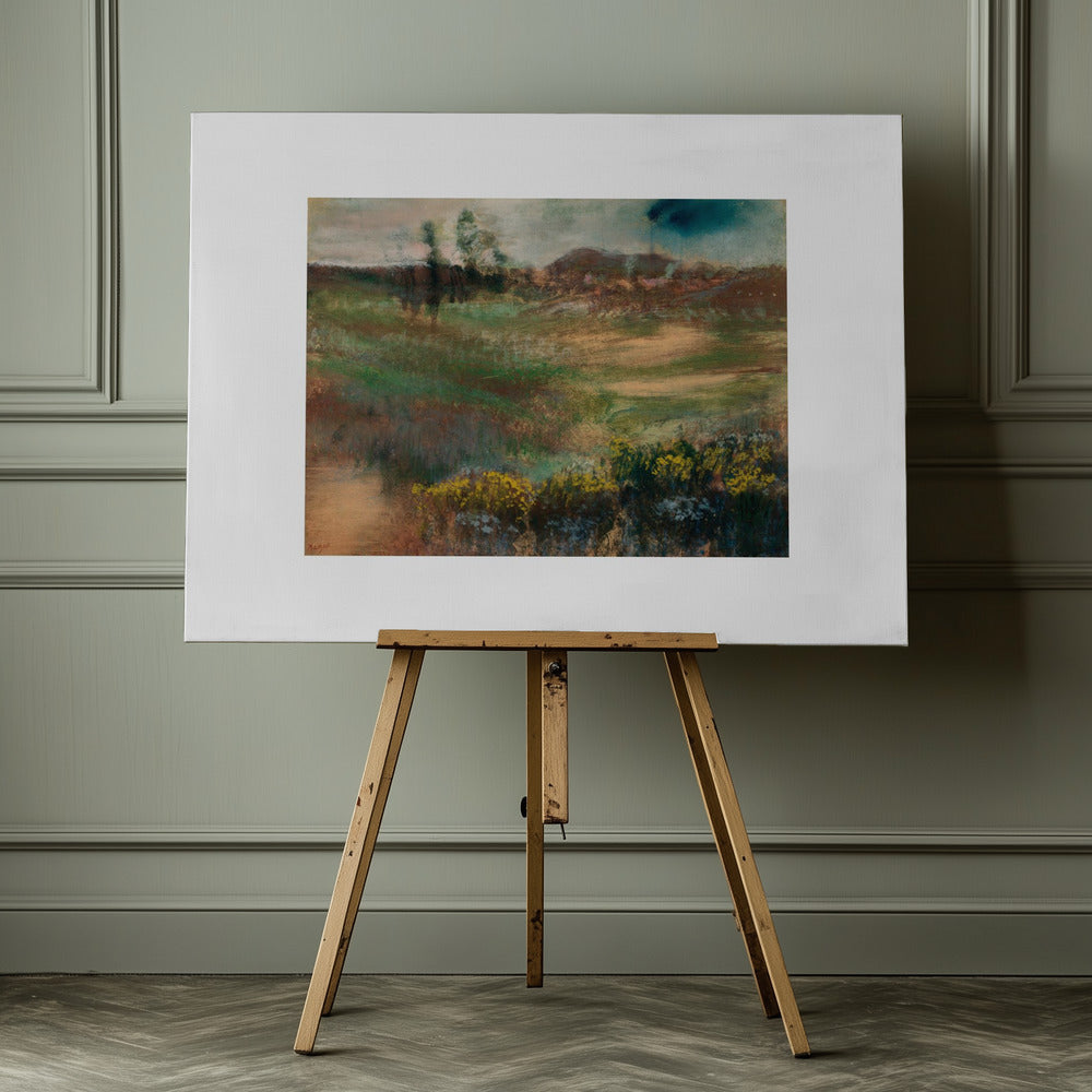 Landscape With Smokestacks  No.2 - Poster / Art Print - interiör