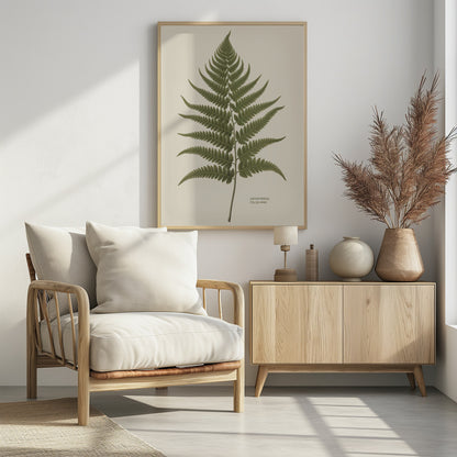 Dryopteris Filix Mas - Poster / Art Print - interiör