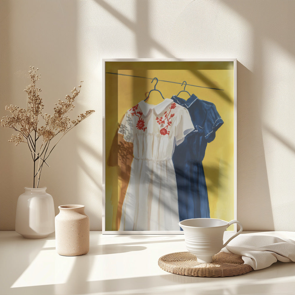 Two Dresses - Poster / Art Print - interiör