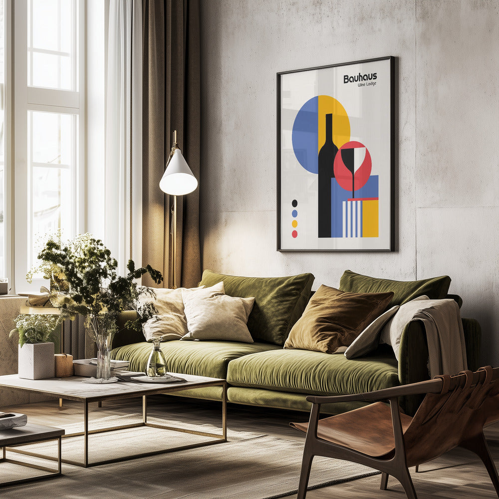 Bauhaus Wine Lodge - Poster / Art Print - interiör