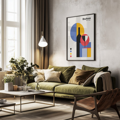Bauhaus Wine Lodge - Poster / Art Print - interiör