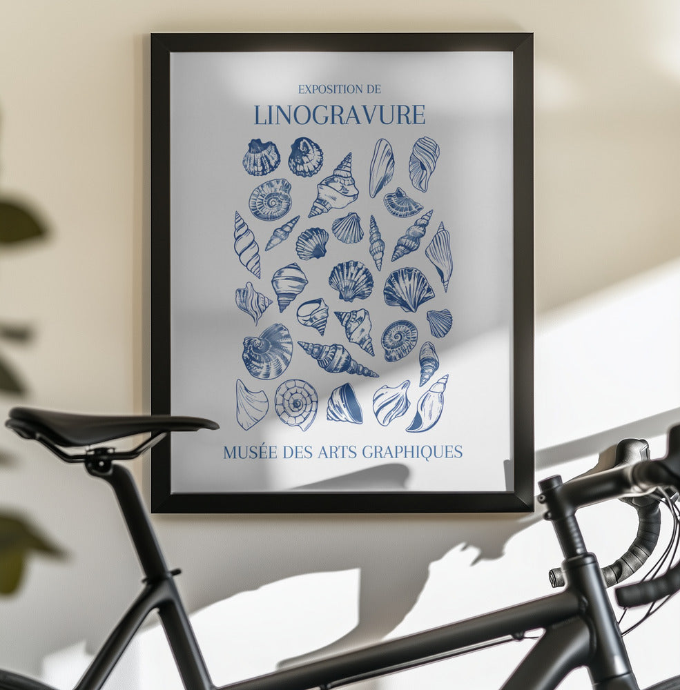 Lino Seashell Art Market - Poster / Art Print - interiör