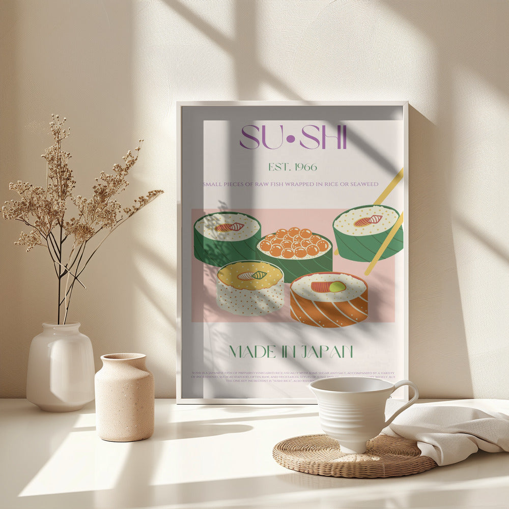 Sushi - Poster / Art Print - interiör