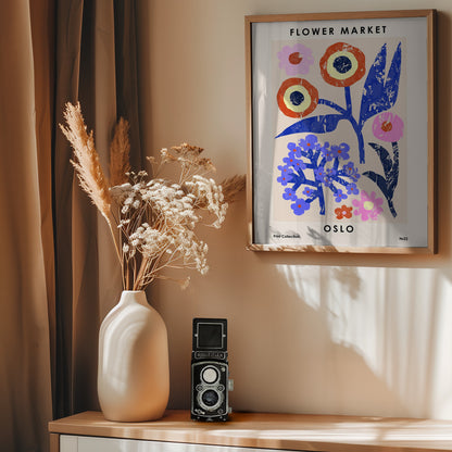 Flower Market. Oslo - Poster / Art Print - interiör