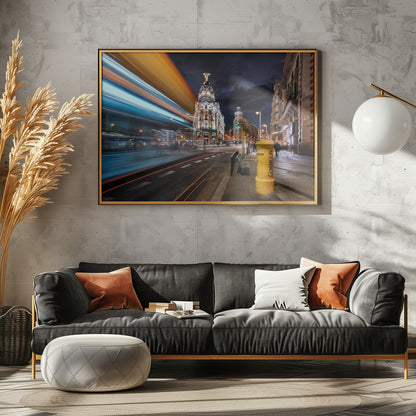 Madrid City Lights III - Poster / Art Print - interiör