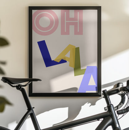 Oh Lala - Poster / Art Print - interiör