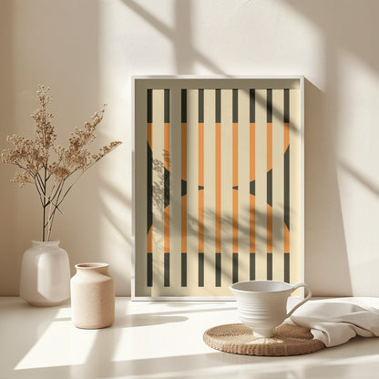 Faded Geometric #4 - Poster / Art Print - interiör