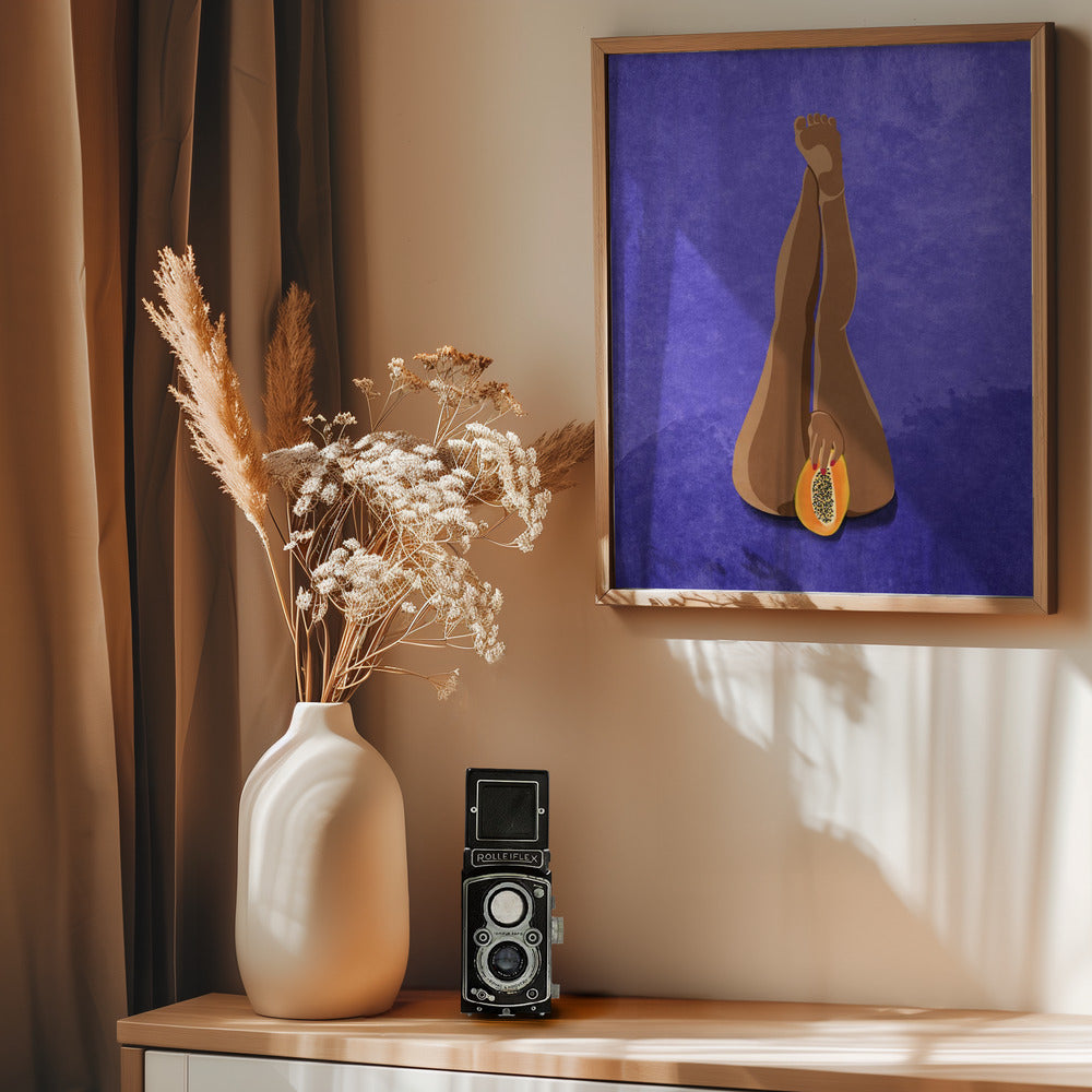 My Papaya - Poster / Art Print - interiör