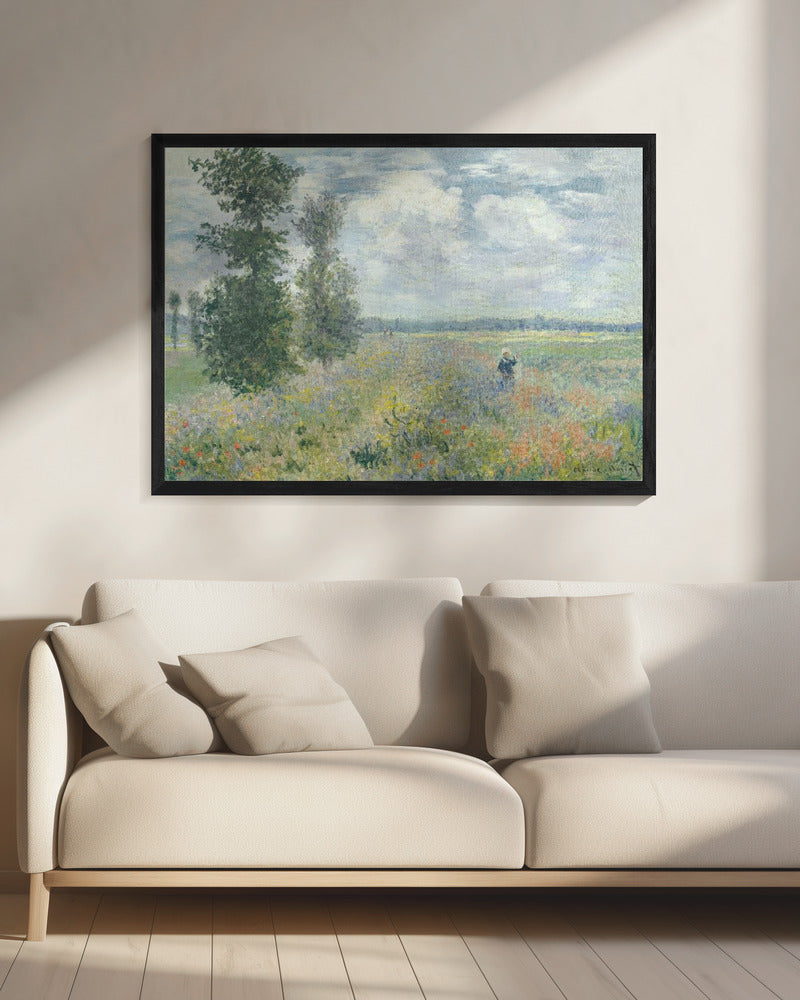 Poppy Fields Near Argenteuil (1875) By Claude Monet - Poster / Art Print - interiör