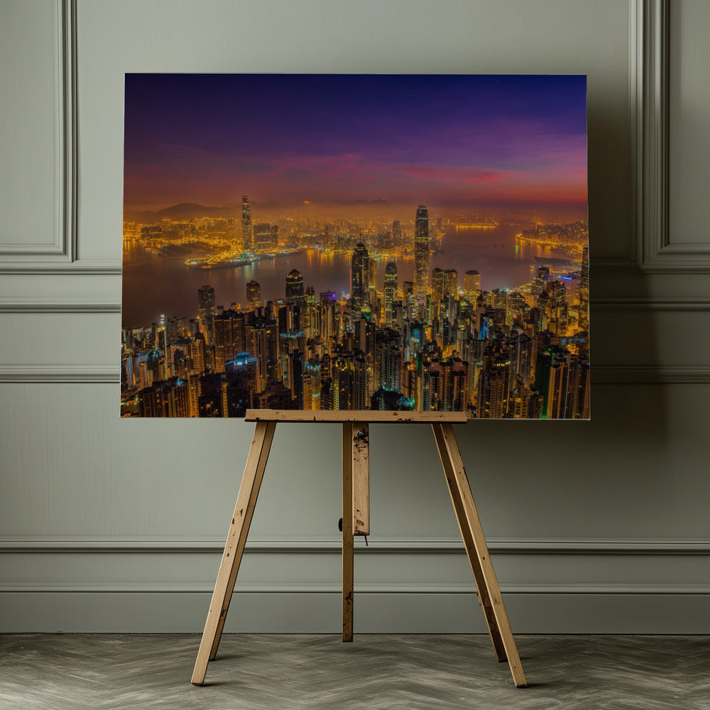Hong Kong sunrise - Poster / Art Print - interiör