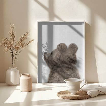 Peekaboo Baby Bear Back - Poster / Art Print - interiör