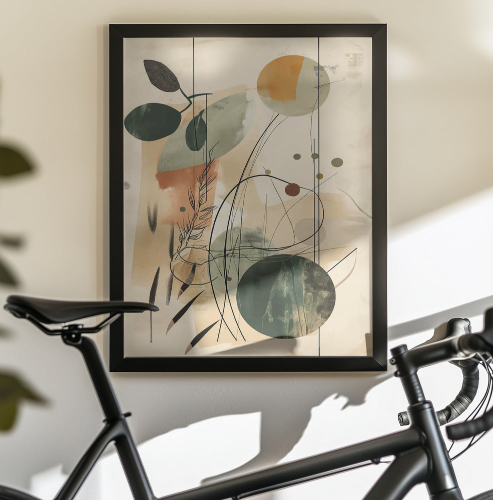 Abstract Beige No 2 - Poster / Art Print - interiör