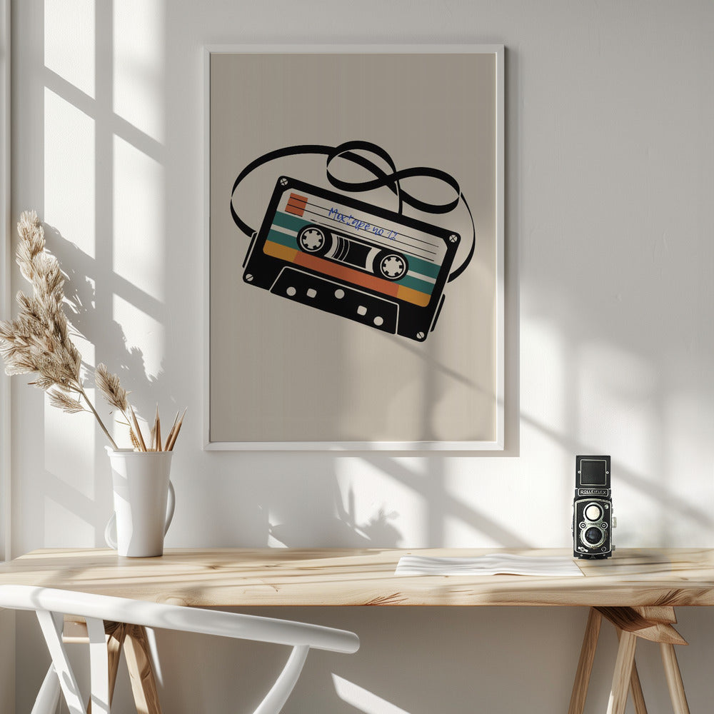 Mixtape No 12 - Poster / Art Print - interiör