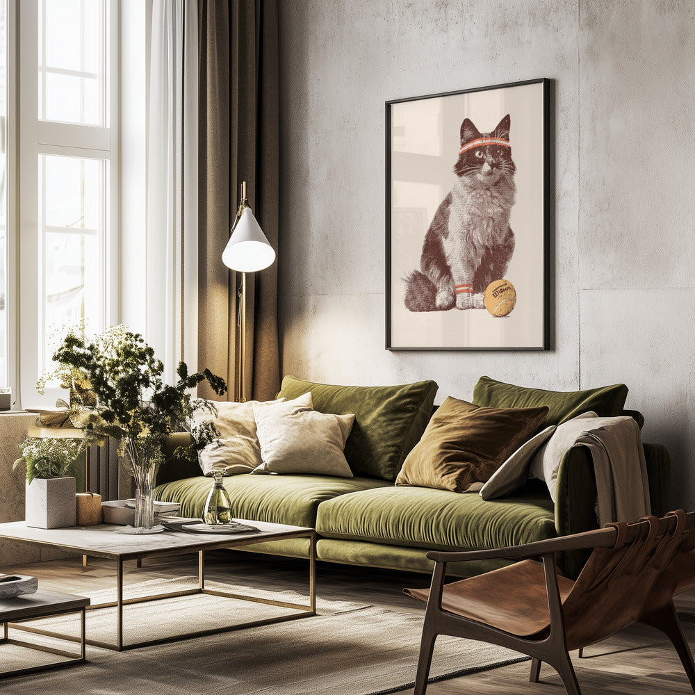 Chat Tennis - Poster / Art Print - interiör