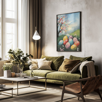 Happy Easter No 1 - Poster / Art Print - interiör