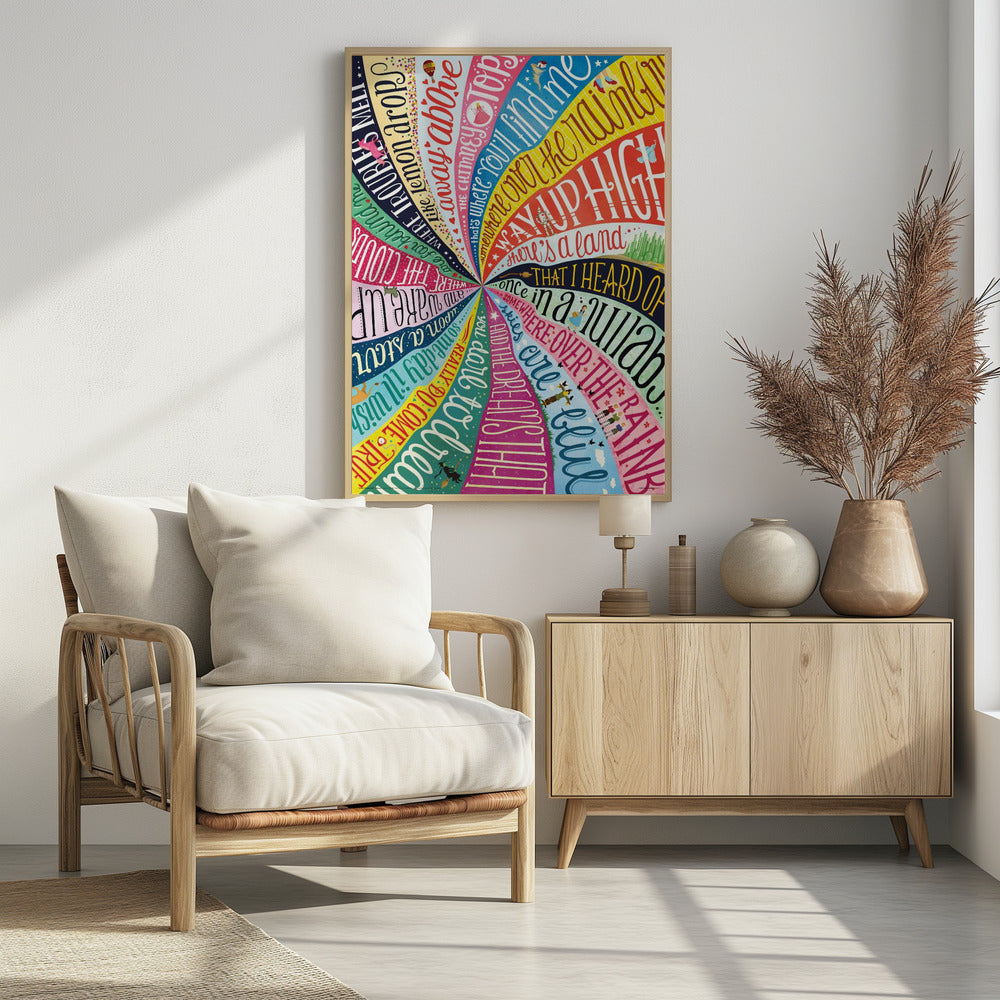 Over the Rainbow - Poster / Art Print - interiör