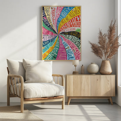 Over the Rainbow - Poster / Art Print - interiör