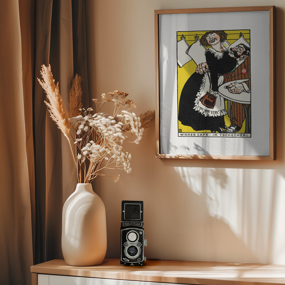 Viennese Café In the Little Café - Poster / Art Print - interiör