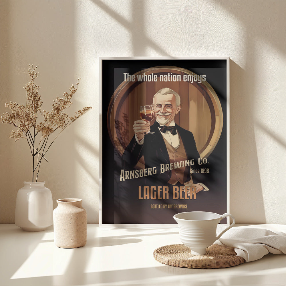Lager Beer - Poster / Art Print - interiör