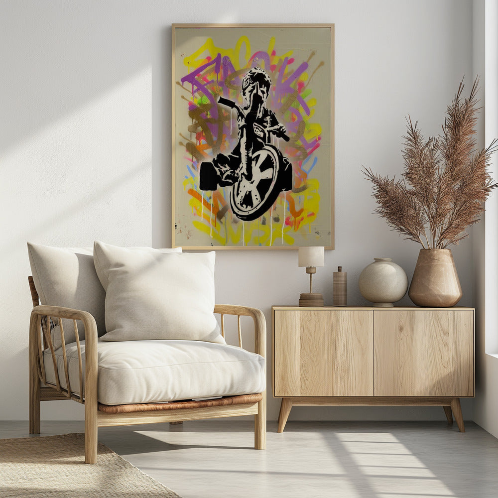 Fuck war - Poster / Art Print - interiör