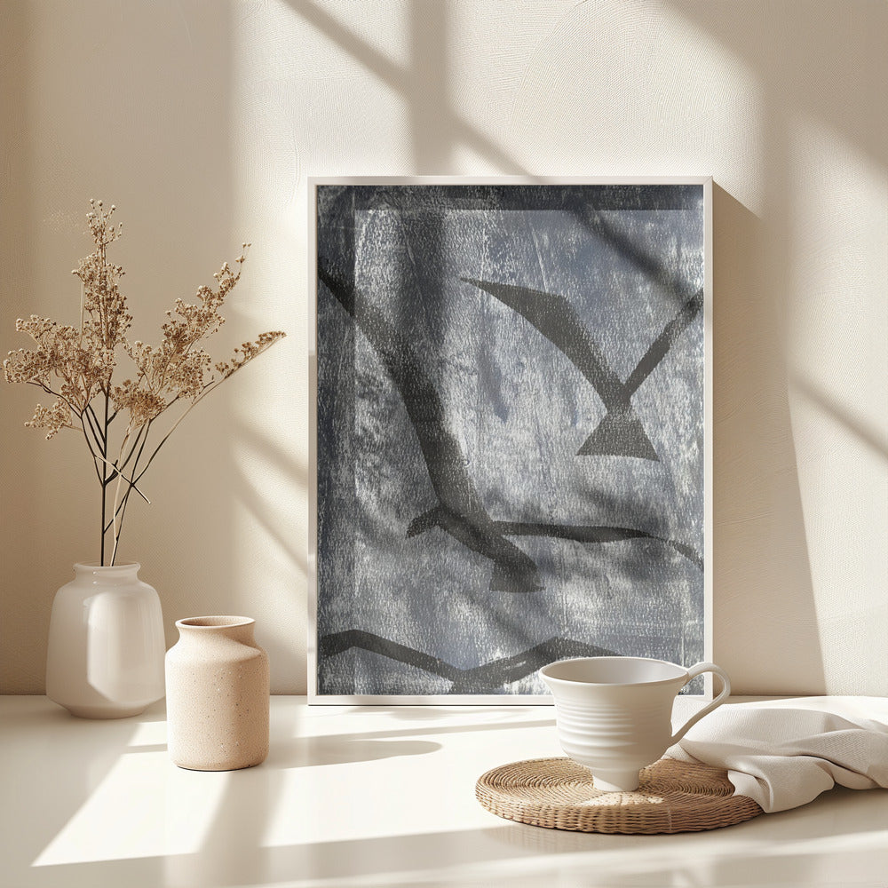 Birds Silhouette - Poster / Art Print - interiör