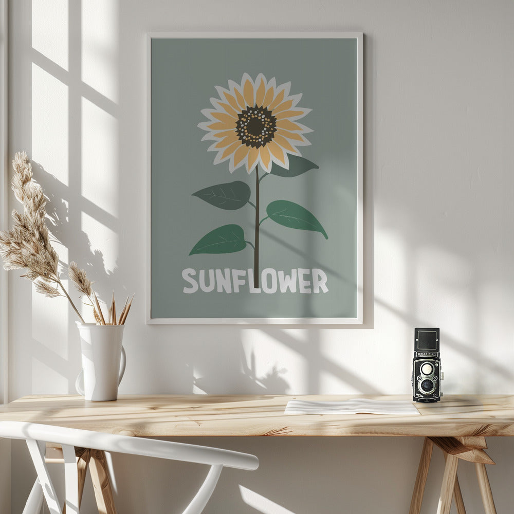 Sunflower - Poster / Art Print - interiör