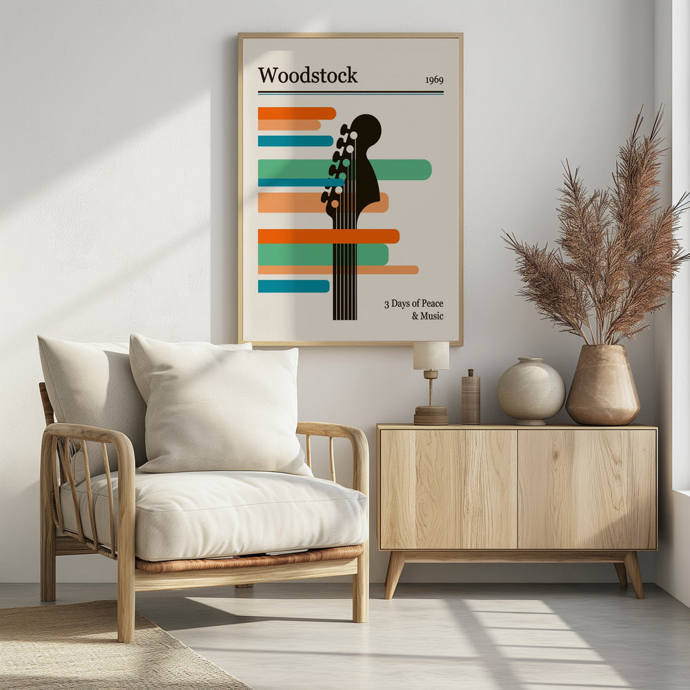 Woodstock Festival - Poster / Art Print - interiör