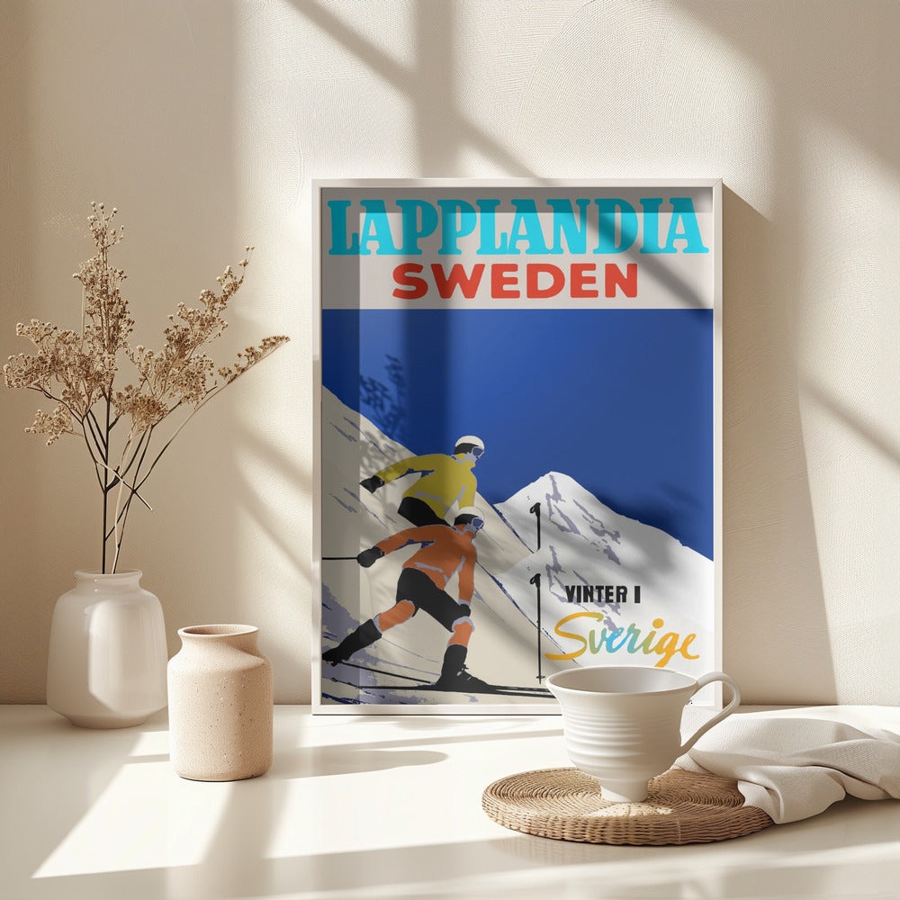 Winter Tourism: Lapplandia Sweden - Poster / Art Print - interiör