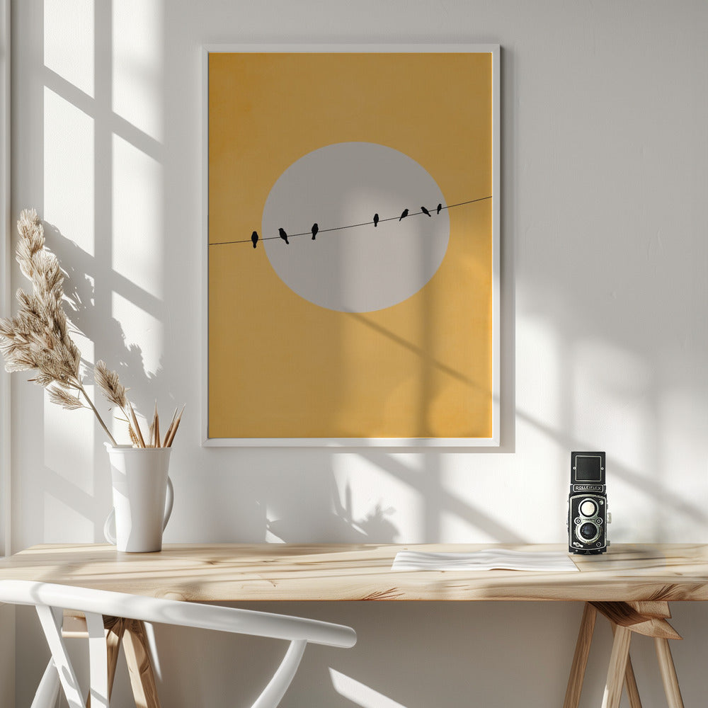 Chirping and Chilling - Poster / Art Print - interiör