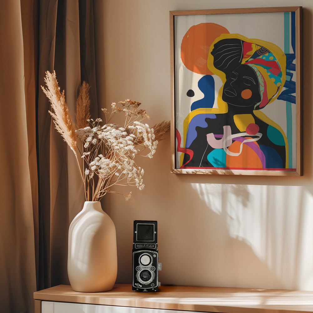 Modern Abstract Woman 3 - Poster / Art Print - interiör