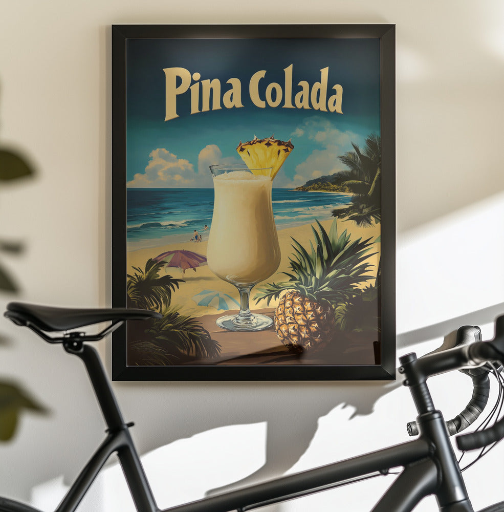 Pina Colada Vintage - Poster / Art Print - interiör