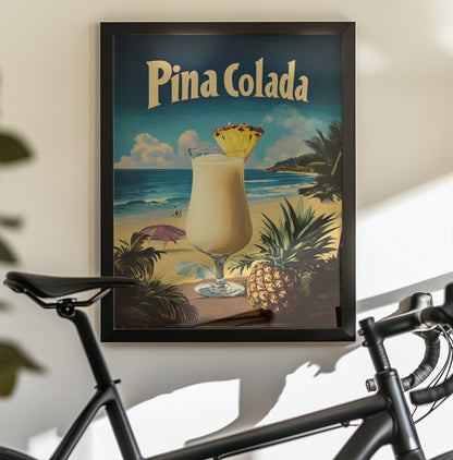 Pina Colada Vintage - Poster / Art Print - interiör