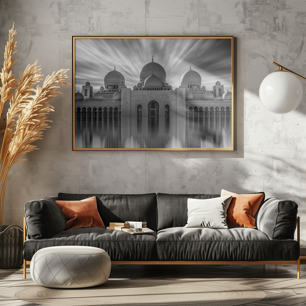 Sheikh Zayed Grand Mosque - Poster / Art Print - interiör