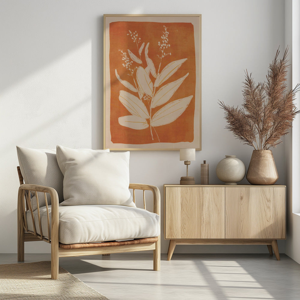 Colorful Minimal Plant - Poster / Art Print - interiör
