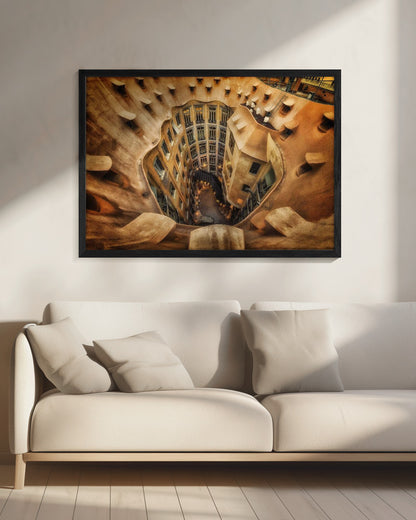 Casa Milà, La Pedrera, Barcelona. - Poster / Art Print - interiör